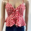 blusa top con tirantes