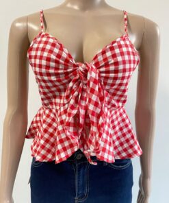 blusa top con tirantes