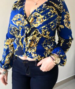 blusa CORTA, MANGA LARGA